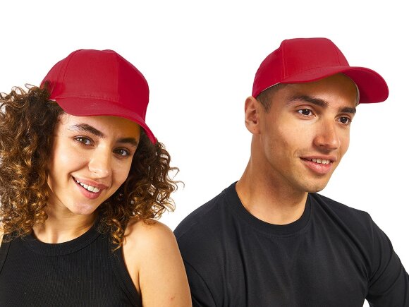 Бейсболка Detroit 6-ти панельная, красный Бейсболка Detroit 6-ти панельная, красный