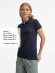 Рубашка поло женская Brandy Women, темно-синяя с белым Рубашка поло женская Brandy Women, темно-синяя с белым