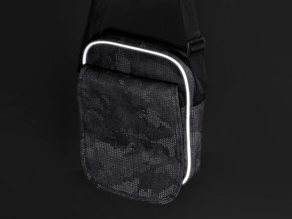 Сумка Camo со светоотражающим дизайном на плечо, серый