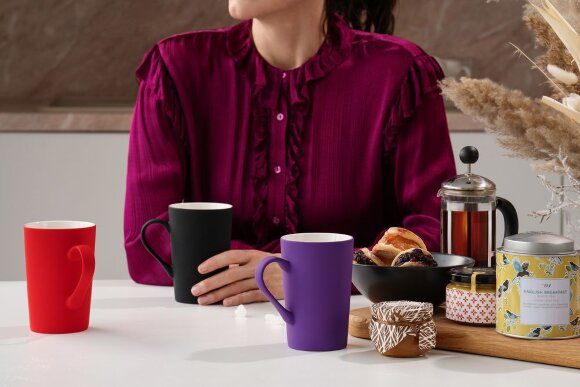 Кружка Best Noon с покрытием софт-тач, синяя Кружка Best Noon с покрытием софт-тач, синяя