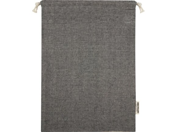 Большая подарочная сумка Pheebs объемом 4 л из хлопка плотностью 150 г/м2, черный Большая подарочная сумка Pheebs объемом 4 л из хлопка плотностью 150 г/м2, черный