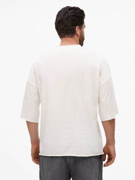 Футболка унисекс оверсайз T1, молочно-белая Футболка унисекс оверсайз T1, молочно-белая