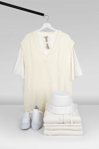 Футболка унисекс оверсайз T1, молочно-белая Футболка унисекс оверсайз T1, молочно-белая