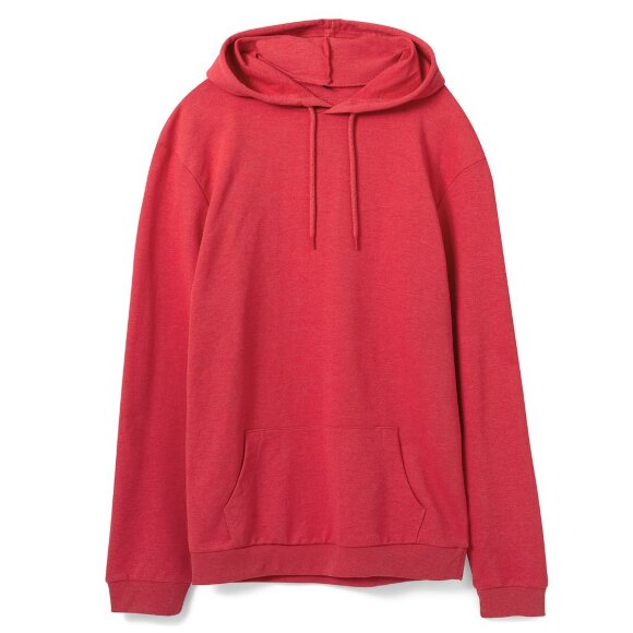 Толстовка с капюшоном унисекс Hoodie, красный меланж Толстовка с капюшоном унисекс Hoodie, красный меланж