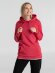 Толстовка с капюшоном унисекс Hoodie, красный меланж Толстовка с капюшоном унисекс Hoodie, красный меланж
