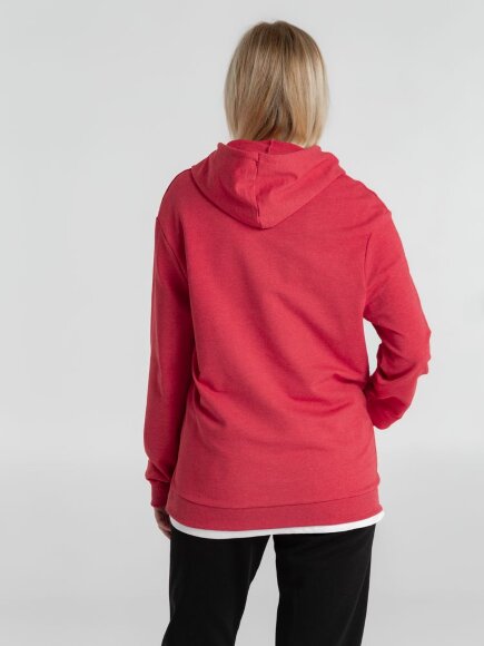 Толстовка с капюшоном унисекс Hoodie, красный меланж Толстовка с капюшоном унисекс Hoodie, красный меланж