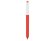 Ручка шариковая Pigra модель P03 PRM софт-тач, красный/белый