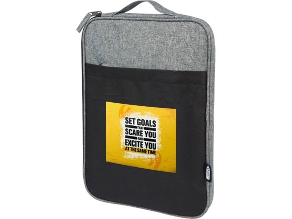 Двухцветный чехол для ноутбука 14 Reclaim объемом 2,5 л, изготовленный из переработанных материалов по стандарту GRS, серый яркий