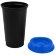 Стакан с крышкой Color Cap Black, черный с синим Стакан с крышкой Color Cap Black, черный с синим