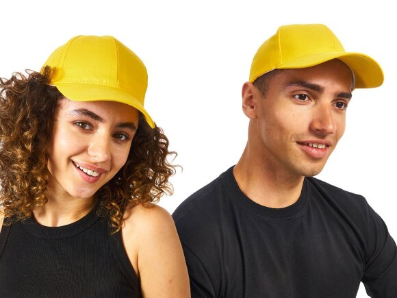 Бейсболка Detroit 6-ти панельная, желтый Бейсболка Detroit 6-ти панельная, желтый