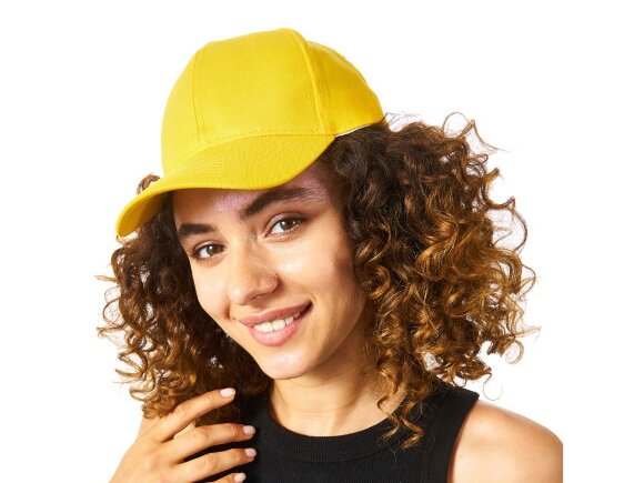 Бейсболка Detroit 6-ти панельная, желтый Бейсболка Detroit 6-ти панельная, желтый