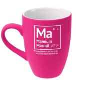 Кружка «Мамий» с покрытием софт-тач, ярко-розовая (фуксия) Кружка «Мамий» с покрытием софт-тач, ярко-розовая (фуксия)