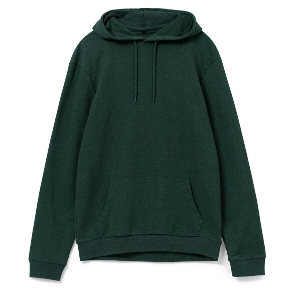 Толстовка с капюшоном унисекс Hoodie, темно-зеленый меланж Толстовка с капюшоном унисекс Hoodie, темно-зеленый меланж