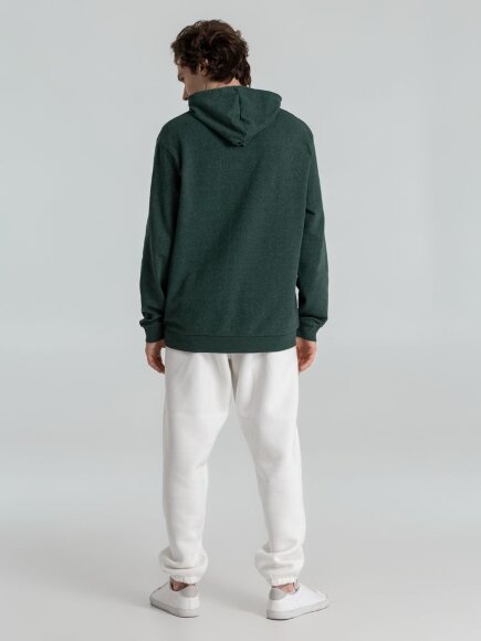 Толстовка с капюшоном унисекс Hoodie, темно-зеленый меланж Толстовка с капюшоном унисекс Hoodie, темно-зеленый меланж