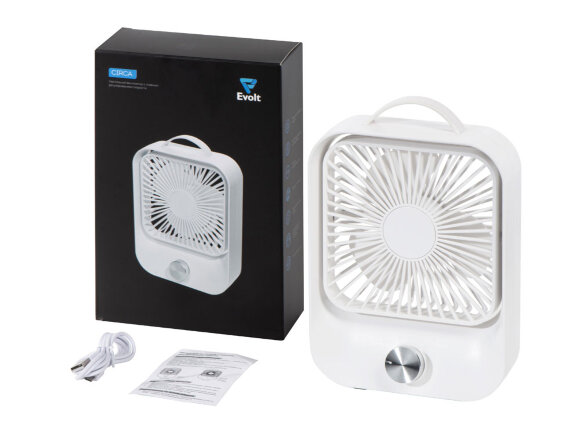 Настольный вентилятор с плавным регулированием скорости Circa, белый Настольный вентилятор с плавным регулированием скорости Circa, белый