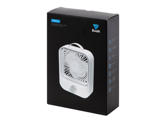 Настольный вентилятор с плавным регулированием скорости Circa, белый Настольный вентилятор с плавным регулированием скорости Circa, белый