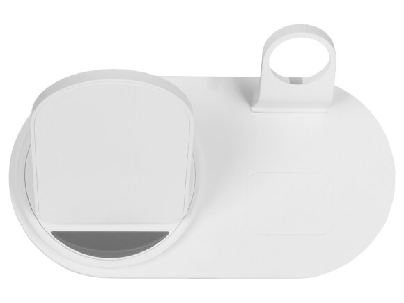 Складная зарядная станция с беспроводной зарядкой Flashport, 15 Вт, белый