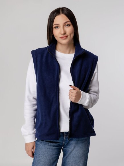 Жилет флисовый Manakin, темно-синий Жилет флисовый Manakin, темно-синий