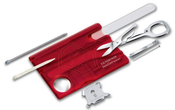 Набор инструментов SwissCard Nailcare, красный Набор инструментов SwissCard Nailcare, красный