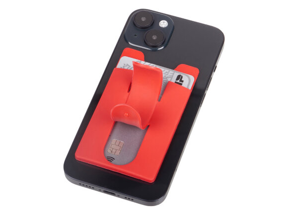 Футляр для кредитных карт Покет, красный Футляр для кредитных карт Покет, красный