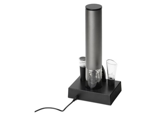 Набор винных аксессуаров Palermo с электрическим штопором на док-станции Набор винных аксессуаров Palermo с электрическим штопором на док-станции