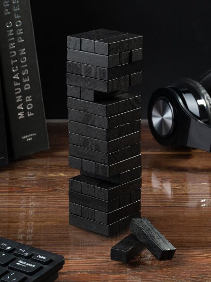 Игра «Деревянная башня мини», черная