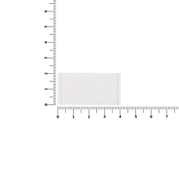 Лейбл из ПВХ Dzeta, XS, белый