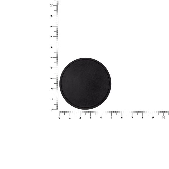 Лейбл из ПВХ Dzeta Round, L, черный Лейбл из ПВХ Dzeta Round, L, черный