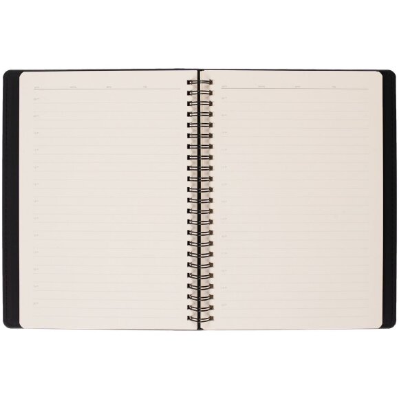 Ежедневник Spring Urban на заказ, недатированный, черный