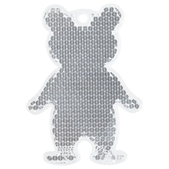 Пешеходный светоотражатель «Мишка», белый Пешеходный светоотражатель «Мишка», белый