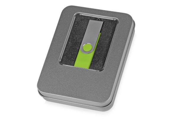 Подарочная коробка для флеш-карт Сиам, серебристый Подарочная коробка для флеш-карт Сиам, серебристый