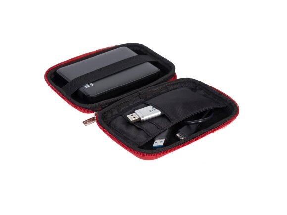 Чехол для жесткого диска из кожзама 9101, красный Чехол для жесткого диска из кожзама 9101, красный