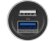 Адаптер автомобильный USB с функцией быстрой зарядки QC 3.0 TraffIQ, черный/серебристый Адаптер автомобильный USB с функцией быстрой зарядки QC 3.0 TraffIQ, черный/серебристый