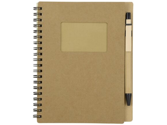 Блокнот Дейзи с ручкой, крафт/черный Блокнот Дейзи с ручкой, крафт/черный