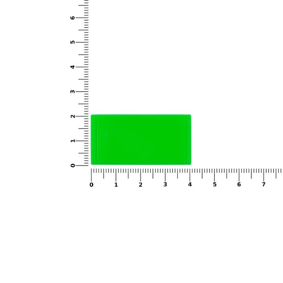 Лейбл из ПВХ Dzeta, XS, зеленый неон