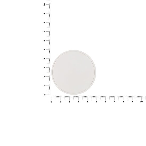 Лейбл из ПВХ Dzeta Round, L, белый Лейбл из ПВХ Dzeta Round, L, белый