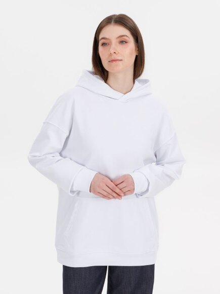 Худи оверсайз унисекс Outshine, белое