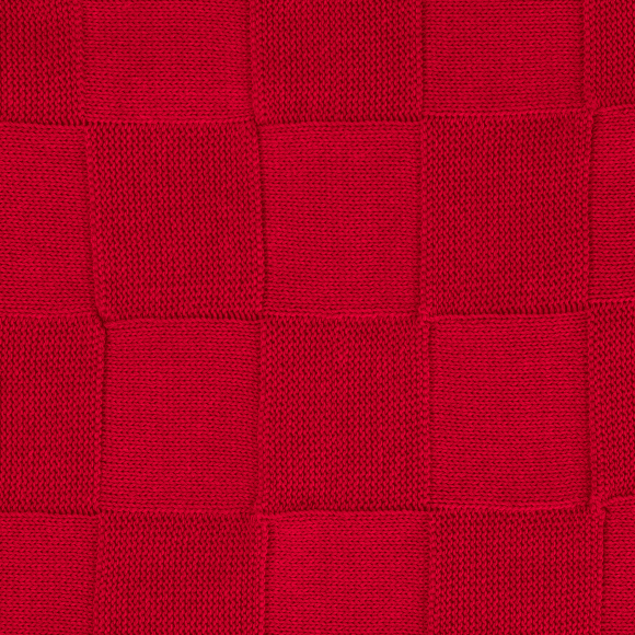 Плед Cella вязаный, красный (без подарочной коробки) Плед Cella вязаный, красный (без подарочной коробки)