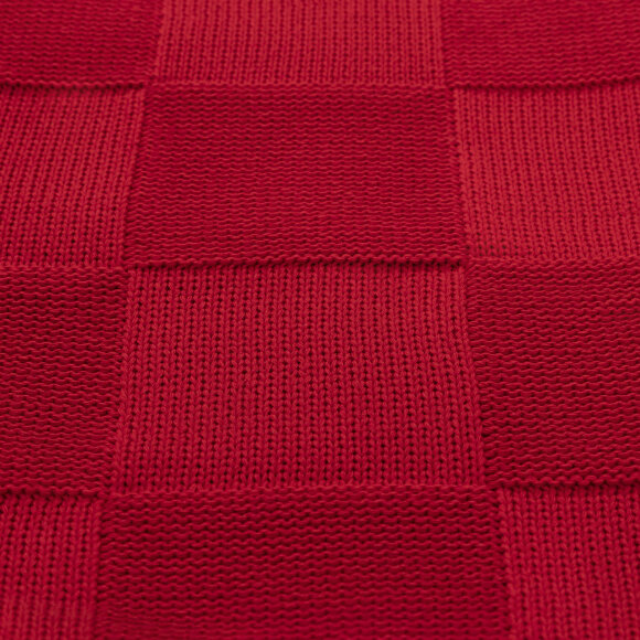 Плед Cella вязаный, красный (без подарочной коробки) Плед Cella вязаный, красный (без подарочной коробки)