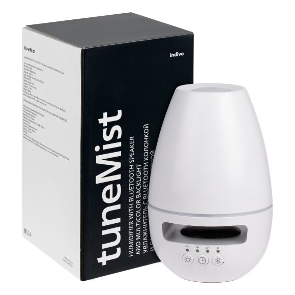 Увлажнитель с колонкой и подсветкой tuneMist, белый Увлажнитель с колонкой и подсветкой tuneMist, белый