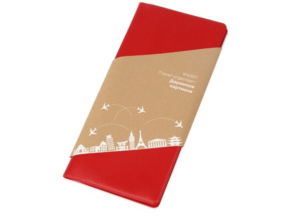 Дорожный органайзер Weekend из ПВХ, красный Дорожный органайзер Weekend из ПВХ, красный