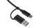 USB-хаб Link с коннектором 2-в-1 USB-C и USB-A, 2.0/3.0, черный USB-хаб Link с коннектором 2-в-1 USB-C и USB-A, 2.0/3.0, черный