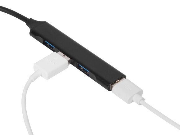 USB-хаб Link с коннектором 2-в-1 USB-C и USB-A, 2.0/3.0, черный USB-хаб Link с коннектором 2-в-1 USB-C и USB-A, 2.0/3.0, черный