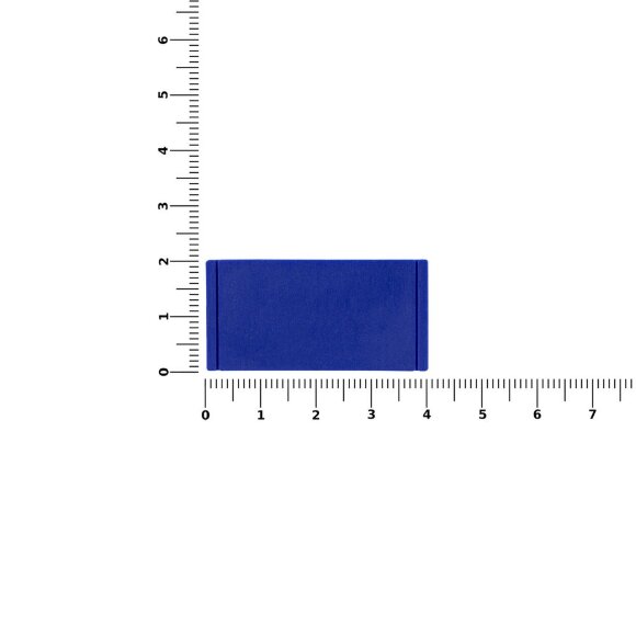 Лейбл из ПВХ Dzeta, XS, синий