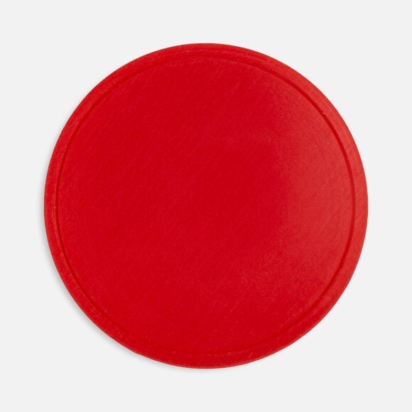 Лейбл из ПВХ Dzeta Round, L, красный