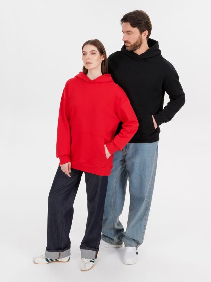 Худи оверсайз унисекс Outshine, черное