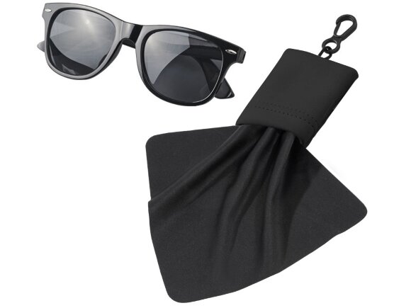 Очищающая салфетка Neat из микрофибры в чехле, черный Очищающая салфетка Neat из микрофибры в чехле, черный