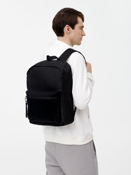 Рюкзак Patch Catcher с карманом из липучки, черный Рюкзак Patch Catcher с карманом из липучки, черный