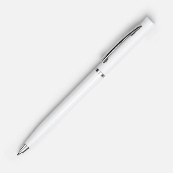 Ручка шариковая Euro Chrome, белая Ручка шариковая Euro Chrome, белая