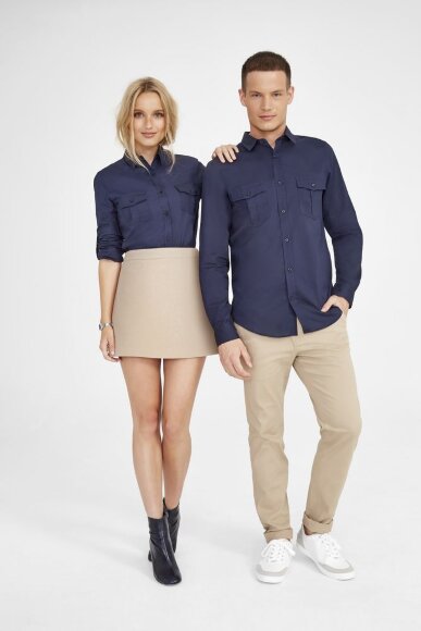Рубашка женская Burma Women, темно-синяя Рубашка женская Burma Women, темно-синяя